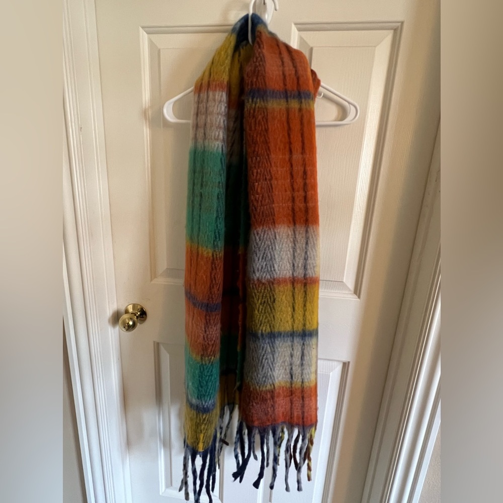 Colorful wool scarf